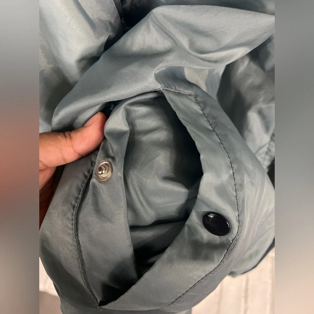 Vintage Nike hooded windbreaker‎ jacket gray, lightweight Size Large 90s